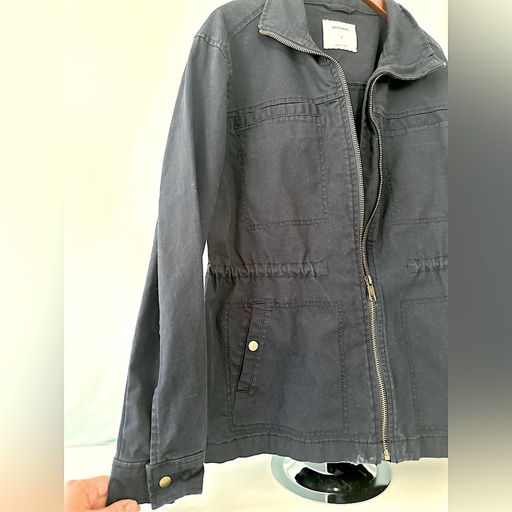 Women’s Old Navy Navy Blue Utility Jacket Size Small - Picture 3 of 6